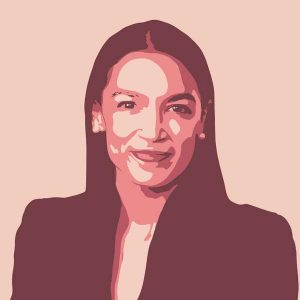 Illustration of Alexandria Ocasio-Cortez