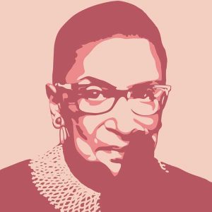 Illustration of Ruth Bader Ginsburg