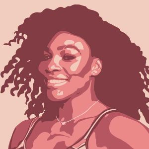 Illustration of Serena Williams