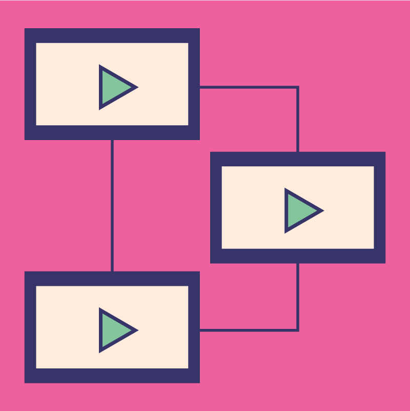 illustration of synching televisions